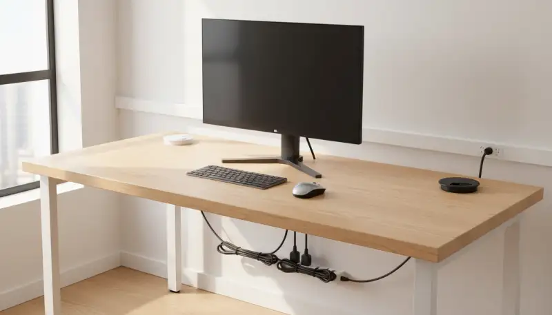 Kabeldurchführung Schreibtisch: Schluss mit Kabelsalat