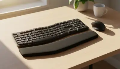 Optimale Tastaturposition für Ergonomie