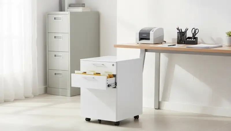 Ordnung mit System: Aktenschrank im Homeoffice