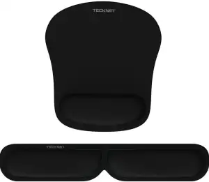 TECKNET Mauspad mit Handauflage, Mousepad und Tastatur Handgelenkauflage Set aus