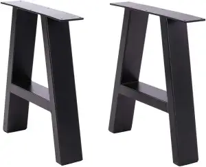 INMOZATA Tischkufen 2 Stück A Form Tischbeine Metall Möbelfüße Tischgestell Tisc