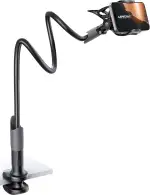 Lamicall Handy Halter für Bett, Schwanenhals Handy Halterung - Flexible Lang Arm Handy Ständer für iPhone 17 16 15 14 Pro Max Plus, SE, 13 12 Pro Max Mini, 11, XS, Samsung S25 S24, 4-7 Zoll Smartphone