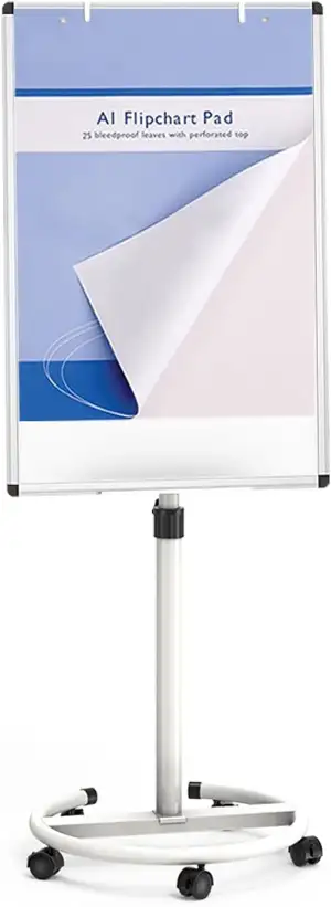 VIZ-PRO ECO Magnetische Mobile Whiteboard, 90 x 60 cm, Staffelei Flipchart Ständ