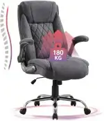 Bosmiller Ergonomischer Bürostuhl 180KG Verstellbare Schreibtischstuhl mit Hoher Rückenlehne und ...