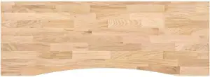 vidaXL Schreibtischplatte Unbehandelt 140x60x2,5 cm Massivholz Eiche, Arbeitspla