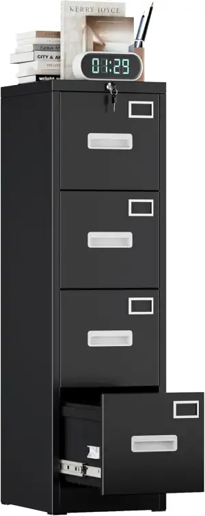 A4 Aktenschrank, Metall Vertikal Hängeregisterschränke A4,Büroschrank für Homeof