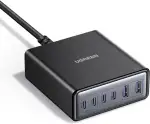 UGREEN 100W USB C Ladegerät 6-Port Ladestation 65W GaN Netzteil PPS Schnellladegerät Mehrfach kompatibel mit MacBook Pro/Air, iPhone 17-8 Serien, Galaxy S25, S24, A15, Pixel 9, iPads