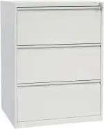 Schrank & Stuhl Hängeregisterschrank doppelbahnig – Hängemappenschrank mit 3 Schüben für DIN A4, ...