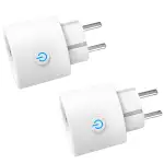 ANTELA WLAN Smart Steckdose, Stromverbrauch Messen, kompatibel mit Alexa und Google Home, Sprachs...