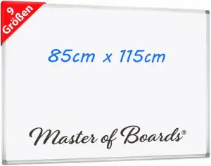Mob Magnetisches Whiteboard 115x85cm mit Alurahmen und abnehmbare Stiftablage fü