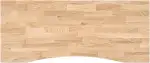 vidaXL Schreibtischplatte Unbehandelt 120x60x2,5 cm Massivholz Eiche, Arbeitsplatte, Küchen Arbeitsplatte, Ersatztischplatte, Tischplatte