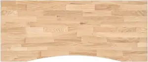 vidaXL Schreibtischplatte Unbehandelt 120x60x2,5 cm Massivholz Eiche, Arbeitspla