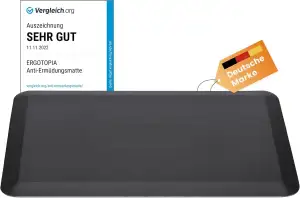 Ergotopia Anti-Ermüdungsmatte für Steharbeitsplätze - Ergonomische Arbeitsplatzm