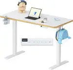 FLEXISPOT Kinderschreibtisch, elektrisch höhenverstellbar Schreibtisch, für Kinder ab 6 Jahren, mit LED-Höhenanzeige, 3 Speicherplätzen, Kindersicherung und Ergonomischer Tischplatte 110 x 52 cm