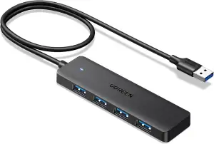 UGREEN 4-Port USB 3.0 Hub Verteiler 5Gbps USB Mehrfachstecker Splitter für MacBo