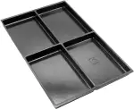BISLEY MultiDrawer Schubladeneinsatz A4 4 Fächer für alle DIN A4 Schubladen, Metall, 800 Kunststo...