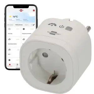 Brennenstuhl Connect WiFi Steckdose WAE 3600 XS01 mit Energiemessung (Smarte Ste