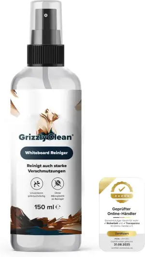 effektiver Whiteboard Reiniger - zuverlässige Enfernung von Permanent Markern un