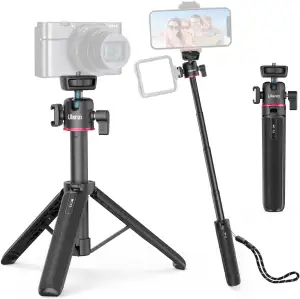 ULANZI MT-73 Mini Kamera Stativ 54cm/21.6in Mit 1/4'' Schraube, Reise Stativ, Pocket Tripod Kompatibel Mit Compact Kameras