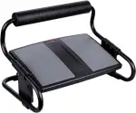Ergonomische Fußstütze - Verstellbare Schreibtisch Fußstütze in Schwarz/Grau, Unterstützt Ergonom...