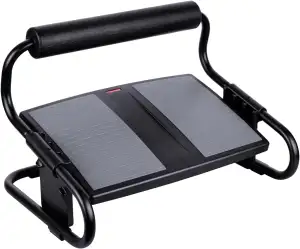 Ergonomische Fußstütze - Verstellbare Schreibtisch Fußstütze in Schwarz/Grau, Un