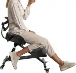 Kniestuhl, Ergonomischer Kniestuhl, Kniende Bürostühle Mit Einstellbarer Höhe Und Lordosenstütze Für Bank- Und Konferenzräume, Büros, Empfangsbereiche Zu Hause, Verbesserung Der Körperhaltung