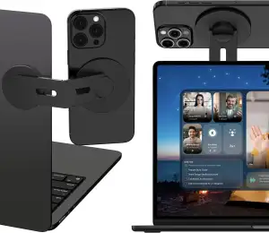 Magnetische Laptop Handy Ständer [110° Faltbar & 180° Einstellbare], Metall Hand