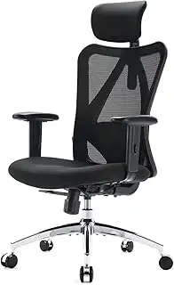 SIHOO Bürostuhl Ergonomischer Schreibtischstuhl, Drehstuhl hat Verstellbarer Lordosenstütze, Kopf...