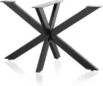 XPOtool Tischbeine aus Stahl Spidergestell 71x68x120cm in Schwarz Tischkufen Tischgestell Tischuntergestell mit Spider-Profil
