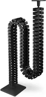 OL Oskar Lehmann Kabelführung eckig Kuba Slim Line Länge: 1260 mm, Kabelschlauch, schwarz