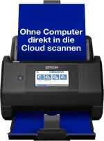 Epson WorkForce ES-580W Scanner, Dokumentenscanner (scannt ohne PC, 35 Seiten bzw. 70 Bildern pro Minute, bis DIN A4, beidseitiger Scan in einem Durchgang, automatische Ausrichtung) One size