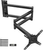 TV Wandhalterung mit 1036mm Langem Arm WHYFONE 180° Drehung Fernseher Wandhalterung Schwenkbar Ecke TV Halterung für 13-43 Zoll Flach & Curved Fernseher oder Monitor bis 25kg, max. VESA 200x200mm