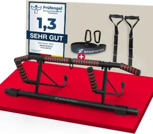 Sportstech Pullmate Klimmzugstange Türrahmen ohne Schrauben, Klimmzugstange vers