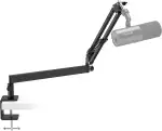 TONOR Mikrofon Arm Niedrig Profil, Low Microphone Boom Arm Auf/Ab voll verstellbar Mikrofonarm Ständer Halterung mit hoher Kompatibilität, für Gaming, podcast, Aufnahme, 38 cm +35 cm, Schwarz, T20LP