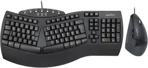 Perixx PERIDUO-512B Ergonomisches Tastatur- und Maus-Set - Vertikale Design-Maus