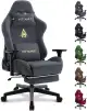 Vittanly Gaming Stuhl, Luxuriöser Wildlederimitat Gaming Chair Bürostuhl, Ergonomischer Schreibti...