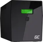 Green Cell® UPS USV Unterbrechungsfreie Stromversorgung 2000VA (1400W) mit Überspannungsschutz 230V Line-Interactive AVR Pure Sine Wave USV-Anlage USB/RJ45 2X Schuko 3X IEC Ausgänge LCD Bildschirm