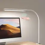 SIBI LIGHTING Schreibtischlampe LED Dimmbar, 220V Tageslichtlampe mit Gestensteuerung, Klemmbar S...