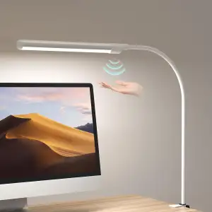 SIBI LIGHTING Schreibtischlampe LED Dimmbar, 220V Tageslichtlampe mit Gestensteu