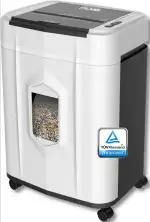 Profi Auto-Feed Aktenvernichter 120 Blatt – P-4 Partikelschnitt nach DSGVO – 60 Min. Dauerbetrieb...