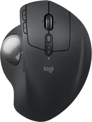 Logitech MX Ergo S Advanced kabellose Trackball-Maus, über USB-C wiederaufladbar