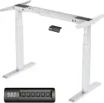 DeHong 6WWZB Verstellbarer Schreibtisch höhenverstellbarer Schreibtisch Gestell 2 motoren, 3-stufig, elektrisch höhenverstellbar tischbeine, Schreibtisch Gestell höhenverstellbar elektrisch