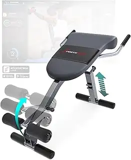 Sportstech Klappbare & verstellbare 3in1 Hantelbank für Zuhause – Bauchtrainer, 