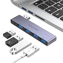 MOGOOD USB Hub 3.0 USB Splitter USB-Hub ohne Kabel mit Mehreren USB-Anschlüssen 
