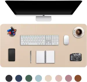 Schreibtischunterlage Beige, Schreibtischmatte, Desk Pad, Schreibtischschutz, Sc