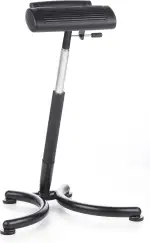 hjh OFFICE 665140 Stehhilfe höhenverstellbar TOP Work 30 Hartschaum Büro Stehstuhl Arbeitshocker ergonomisch, mit Rollen