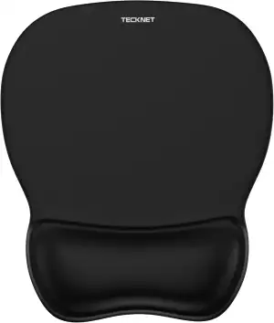 TECKNET Mauspad mit Gelkissen, Ergonomisches Mousepad mit Handauflage, Glatter H