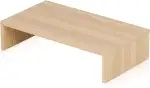FITUEYES Monitorständer Bildschirmständer aus Holz für Monitor Laptop iMac Fernsher 42,5x23,5x10cm Buchefarben
