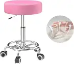 Hocker höhenverstellbar 49cm-63cm,Rollhocker mit fußstützezur Entspannung des Körpers,kompakt,beq...