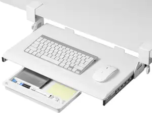 ETHU Kleine Tastaturablage unter dem Schreibtisch, 500 x 300 mm, ergonomische Ta